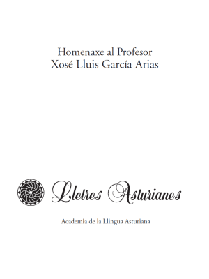 Homenaxe al Profesor Xosé Lluis García Arias. Tomos I y II