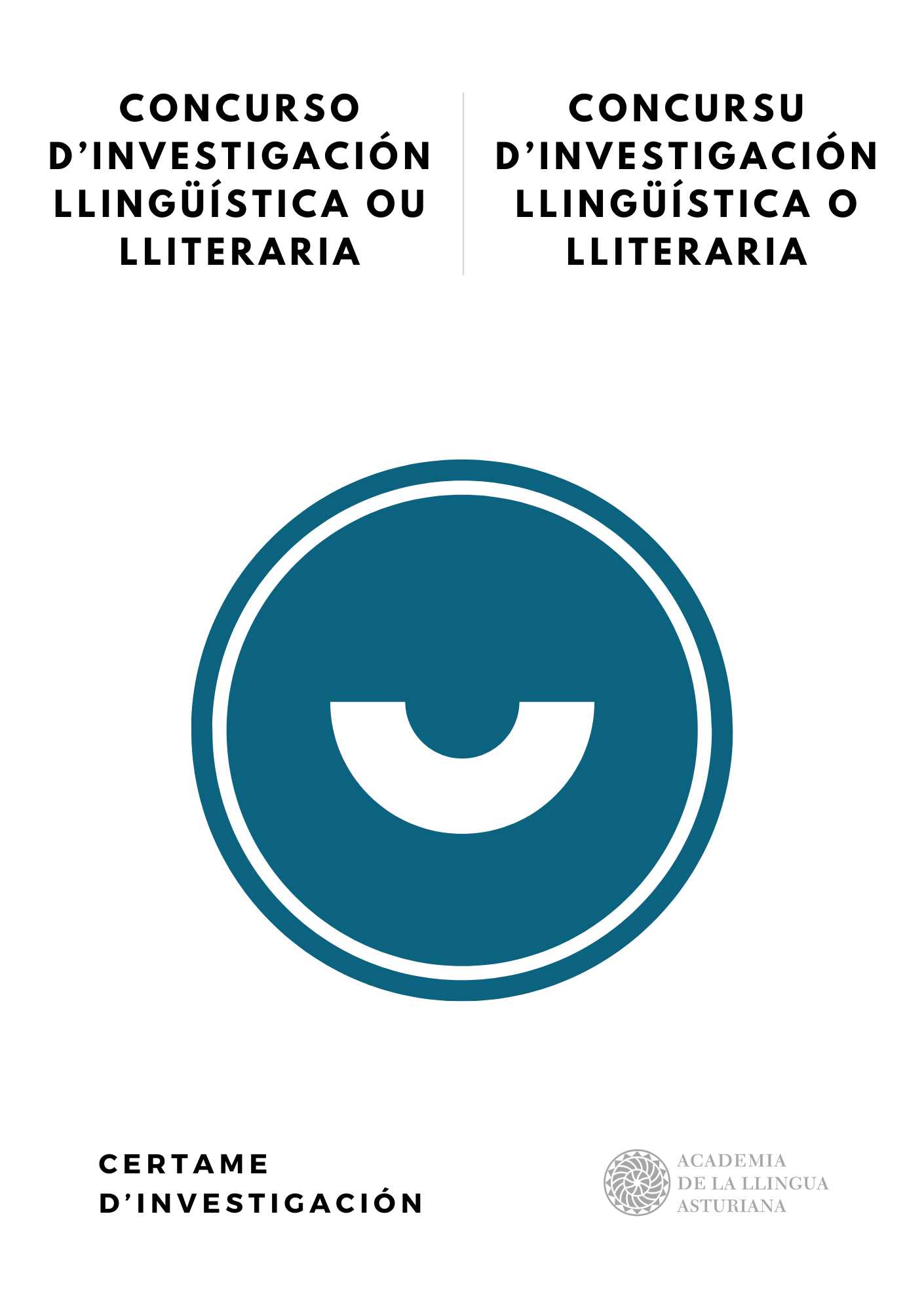 Concursu d’investigación llingüística o lliteraria Concursu d’investigación llingüística o lliteraria